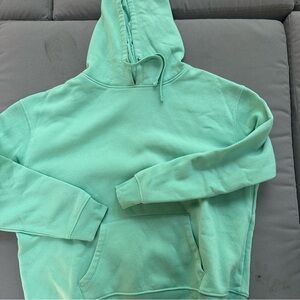 Green hoodie